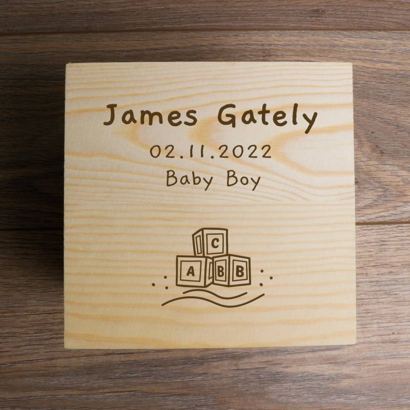 Child Name and Any Text - Personalised Letter Block Box