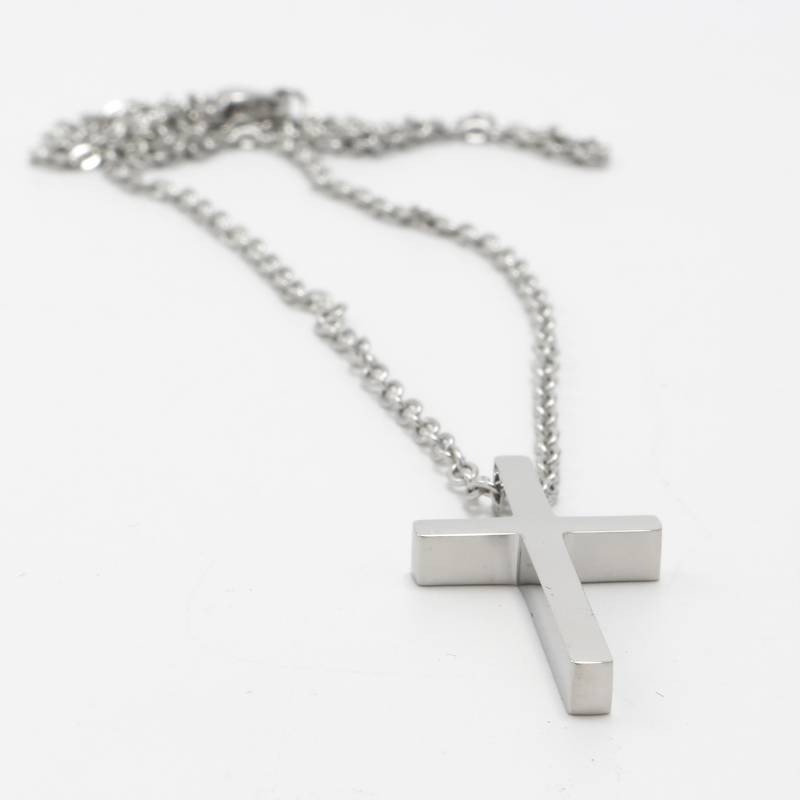 Silver Cross Necklace from Dubh Linn