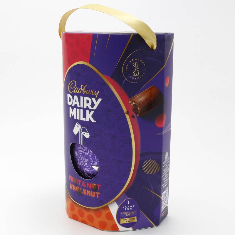 Cadbury Dairy Milk Fruit & Nut and Wholenut Chocolate Easter Egg 249g