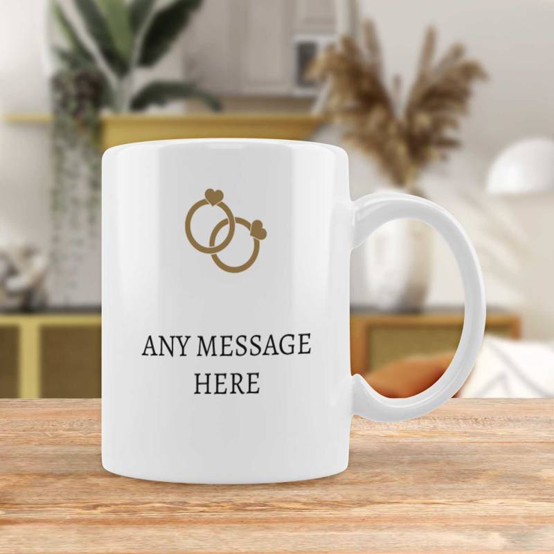 He Asked, She Said Yes Any Message - Personalised Mug