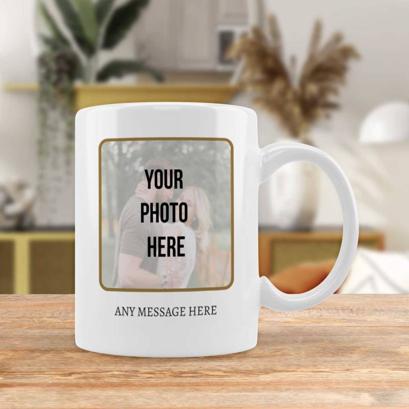 He Asked, She Said Yes Any Message And Photo - Personalised Mug