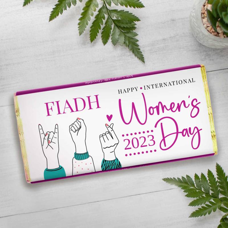 Women's Day - Personalised Chocolate Bar