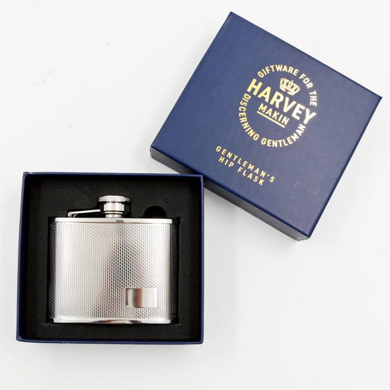 All Steel Hip Flask - Personalised