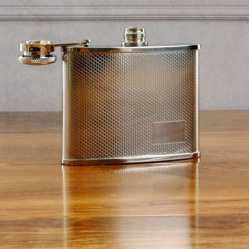 All Steel Hip Flask - Personalised