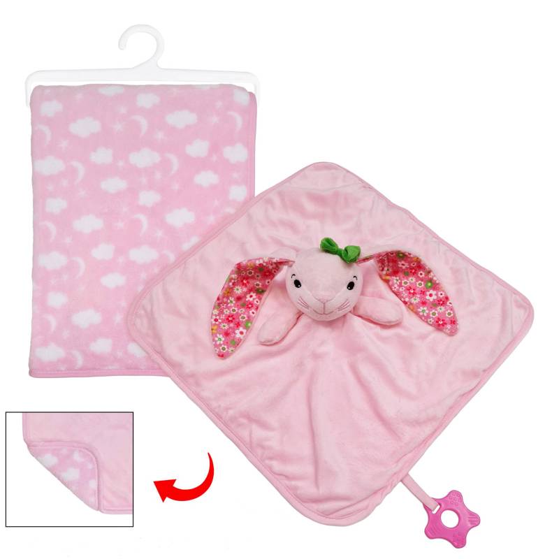 Personalised Puppy & Bunny Comforter Set