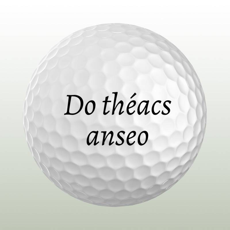 Any Text Personalised Golf Ball - Set of 3 Balls_DUPLICATE