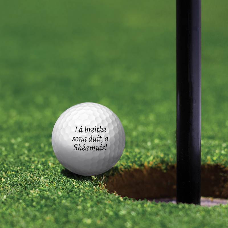 Any Text Personalised Golf Ball - Set of 3 Balls_DUPLICATE