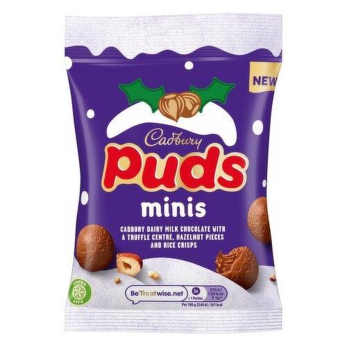 Cadburys Milk Chocolate Mini Puds 73g