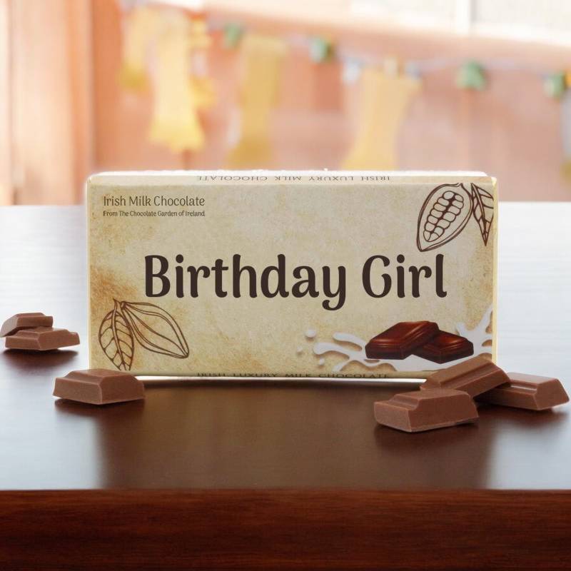 Birthday Girl - Irish Milk Chocolate Bar 75g