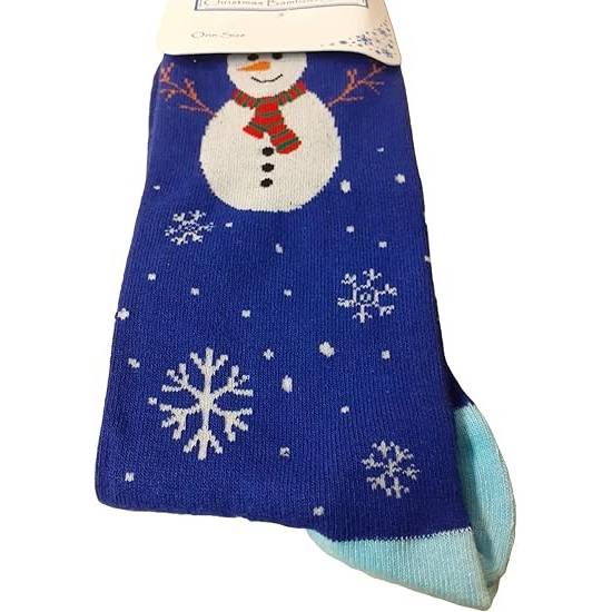 Christmas Snowman Bamboo Socks