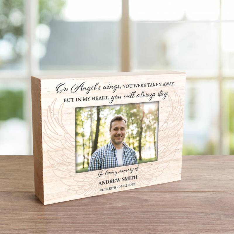 In Loving Memory Of - Wooden Photo Blocks