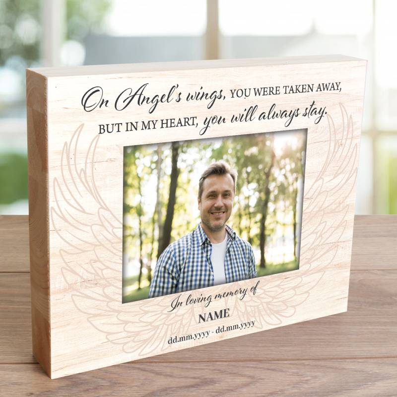 In Loving Memory Of - Wooden Photo Blocks