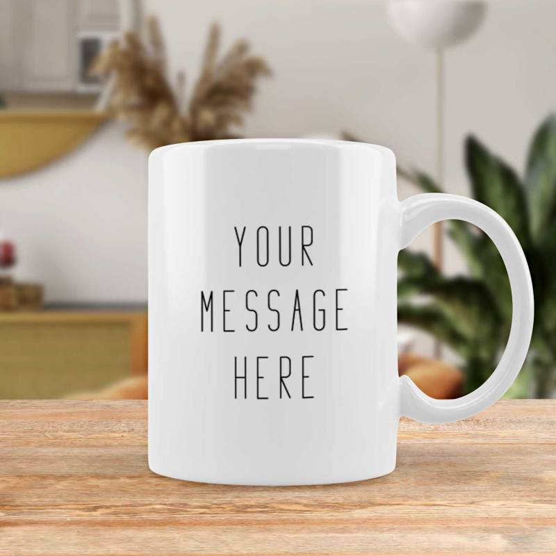 Any Initial, Name And Message - Personalised Mug