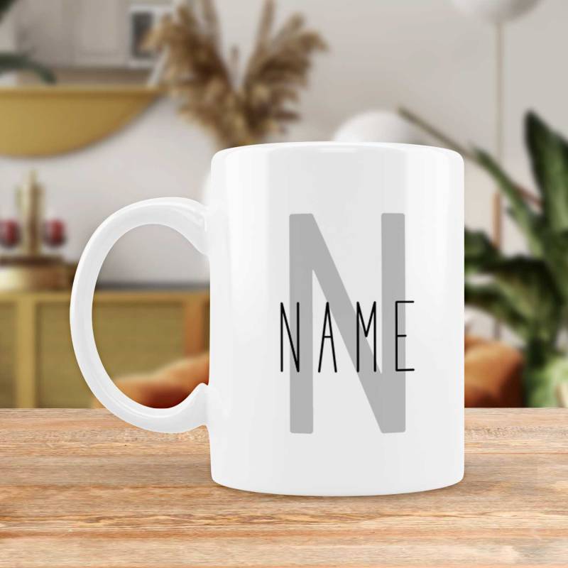 Any Initial, Name And Message - Personalised Mug