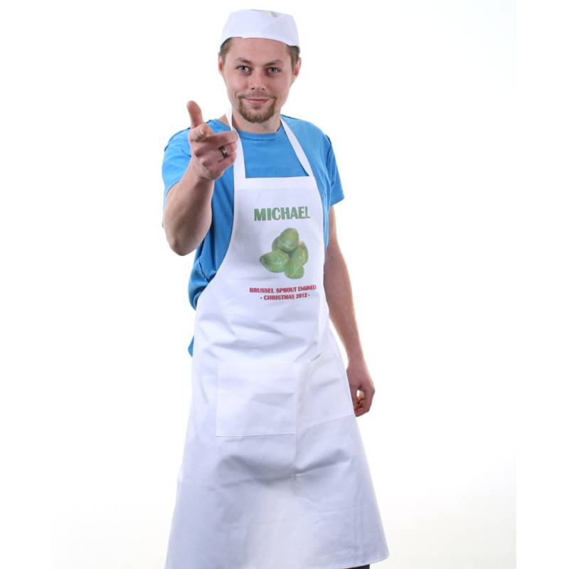 Brussel Sprout Engineer Apron Personalised