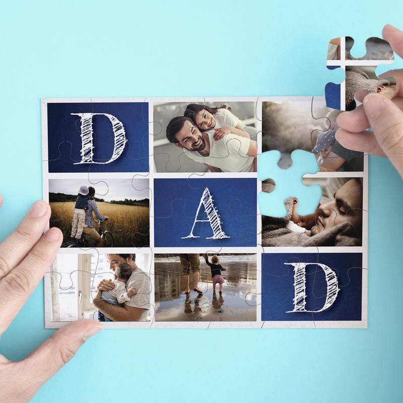 Dad and Any 6 Photos - Personalised Jigsaw