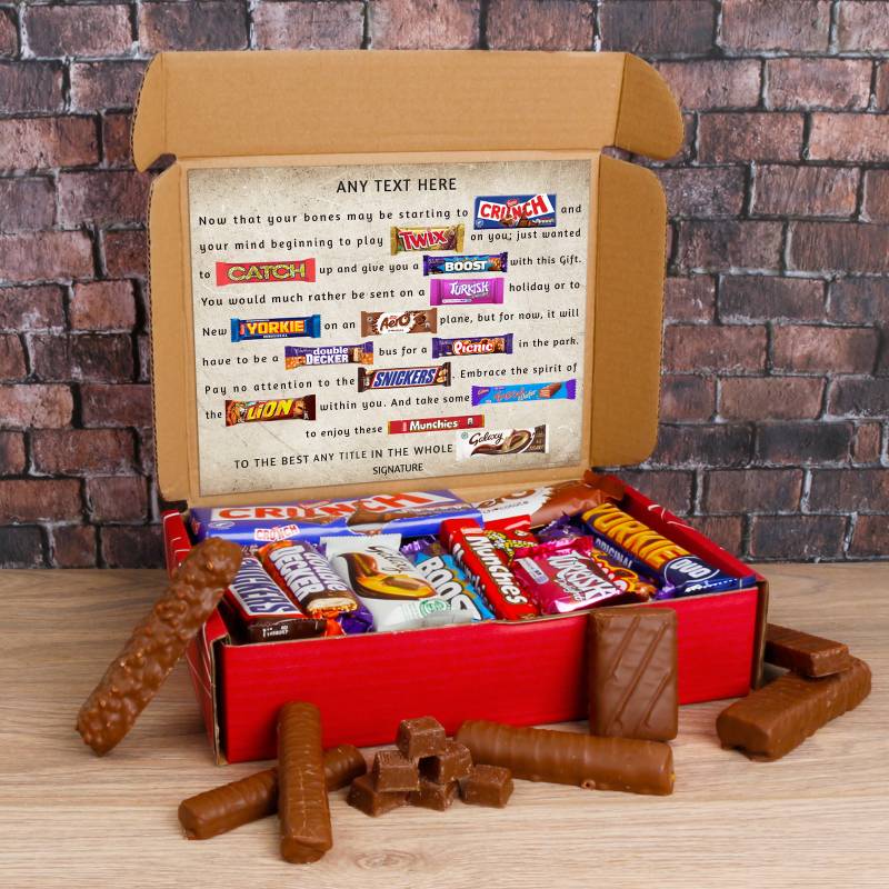 The Personalised Happy Birthday Novelty Chocolate Hamper