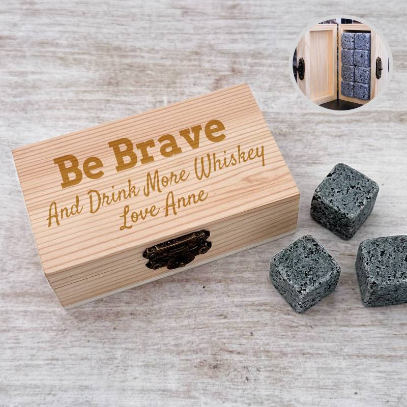 Any Name and Message - Whiskey Cooling Stones (8pcs set)