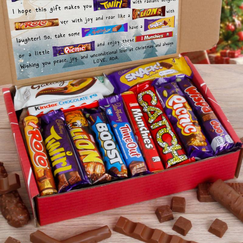 The Personalised Merry Christmas Chocolate Hamper