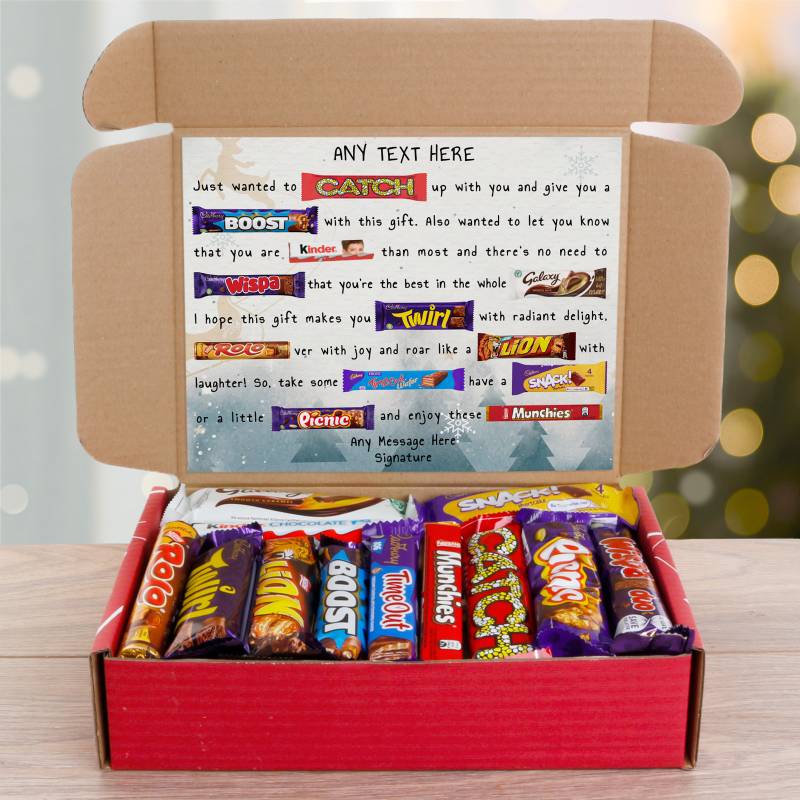 The Personalised Merry Christmas Chocolate Hamper