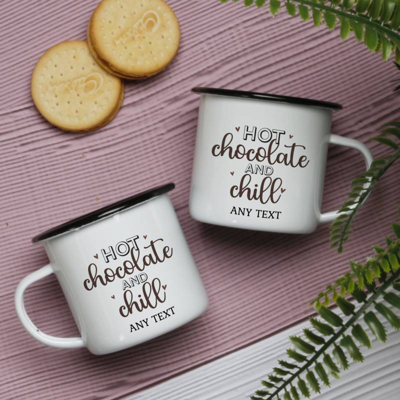 Hot and Chill - Personalised Enamel Mug