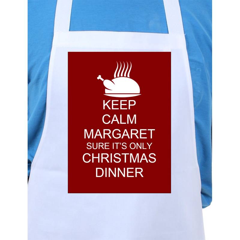 Keep Calm Its Christmas Dinner Personalised Apron