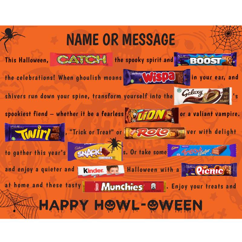 The Happy Halloween Personalised Novelty Chocolate Box