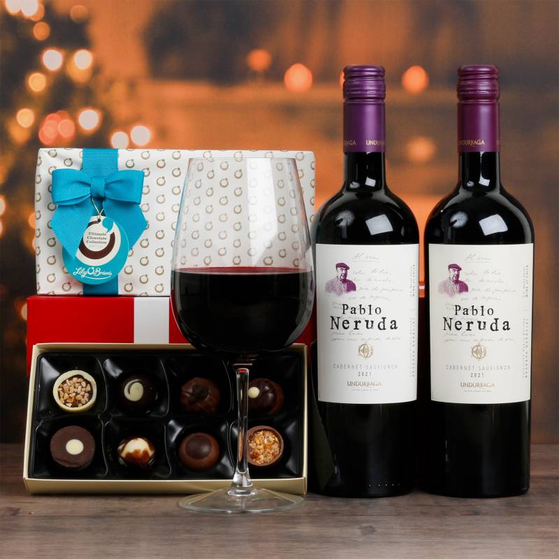 Double Red Wine & Choc Hamper