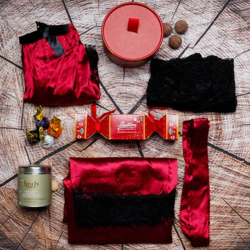 Lingerie (Three Piece), Christmas Candle & Chocs Gift Box