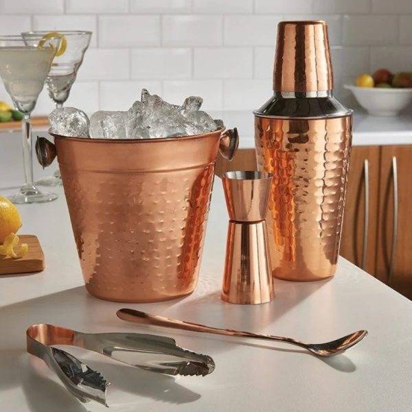 Copper & Stainless Steel Cocktail Set