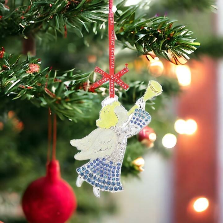 Tipperary Crystal Sparkle Angel Decoration