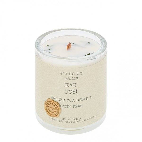 Eau Joy! Christmas Candle Jar (Smoked Oud, Fresh Cedar & Wild Irish Fern)