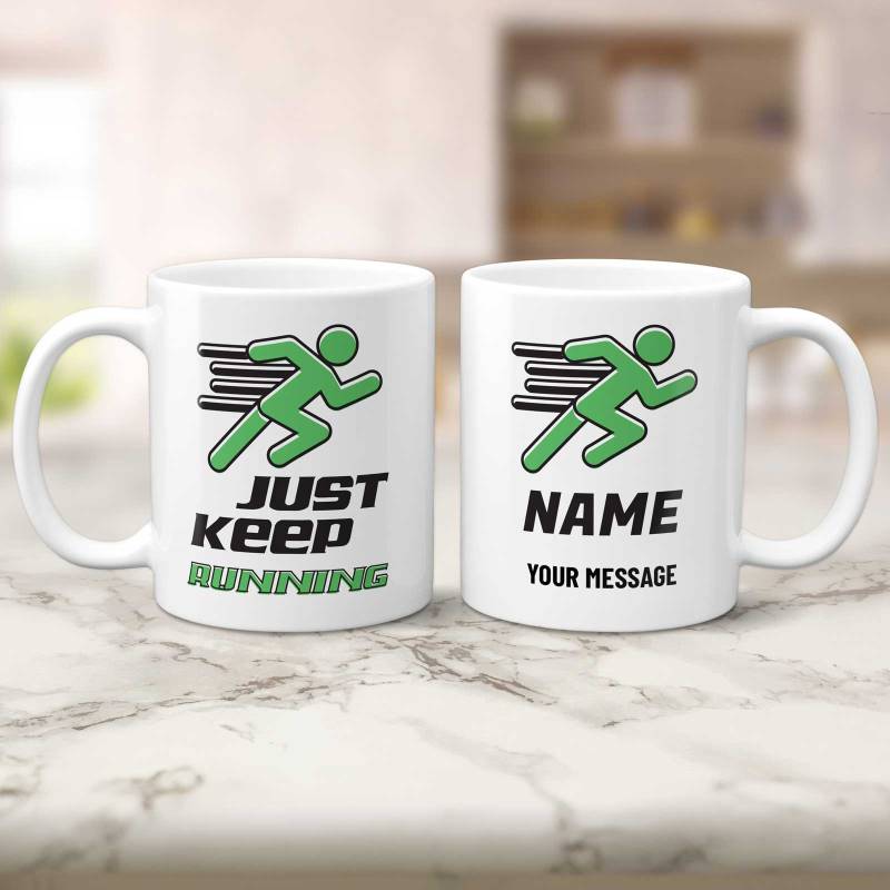 Just Keep Running... Personalised Mug