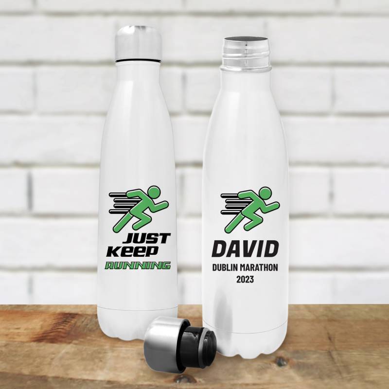 Just Keep Running... Personalised Bottle / Flask