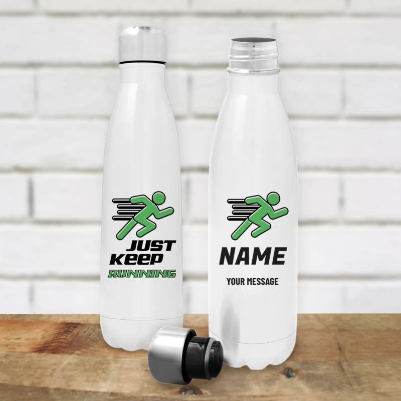 Just Keep Running... Personalised Bottle / Flask