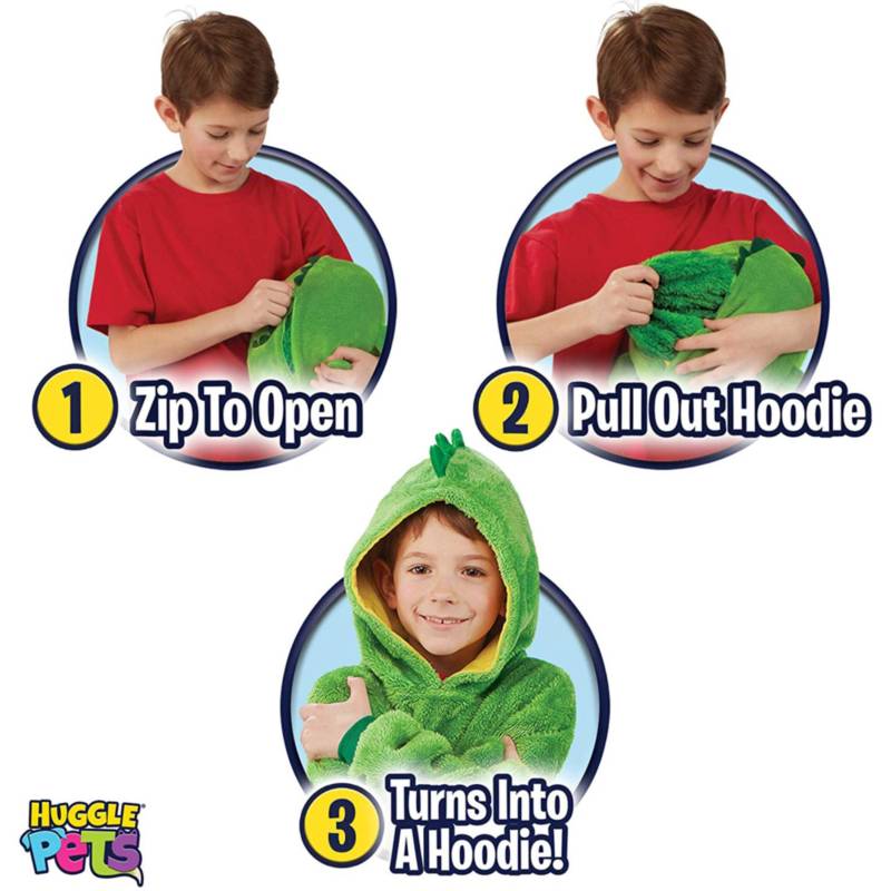 Kids Huggle Dinosaur Hoodie