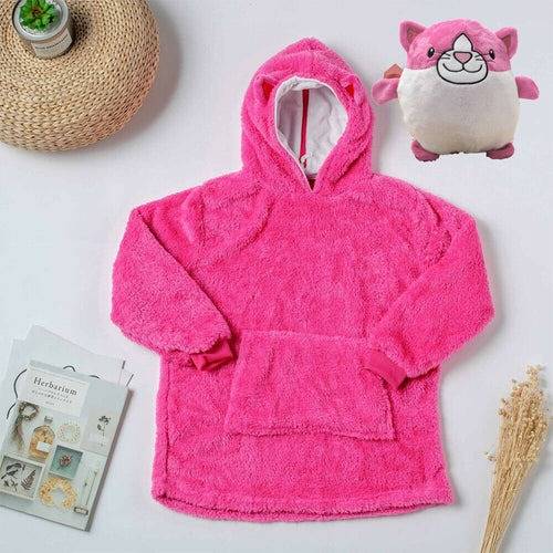 Huggle Pets Cat Pink Hoodie