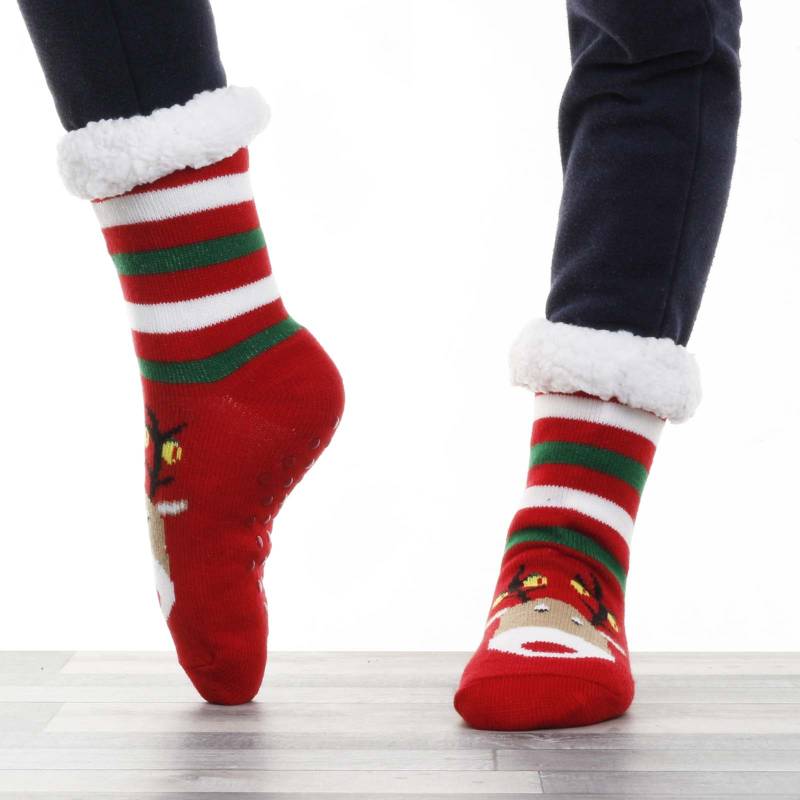 Christmas Reindeer Slipper Socks