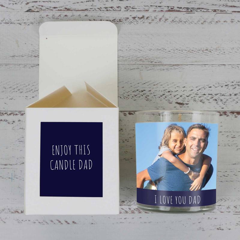 Any Photo and Text - Personalised Scented Soy Candle