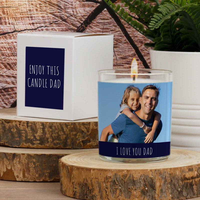 Any Photo and Text - Personalised Scented Soy Candle