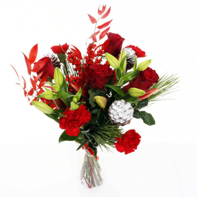 The Christmas Day Fresh Flowers Bouquet