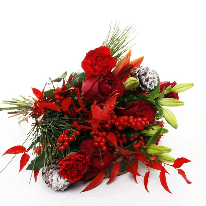 The Christmas Day Fresh Flowers Bouquet