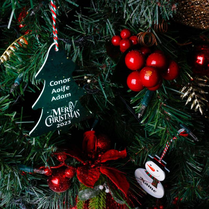 Any 5 Names - Christmas Tree Decoration