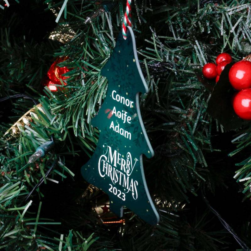 Any 5 Names - Christmas Tree Decoration