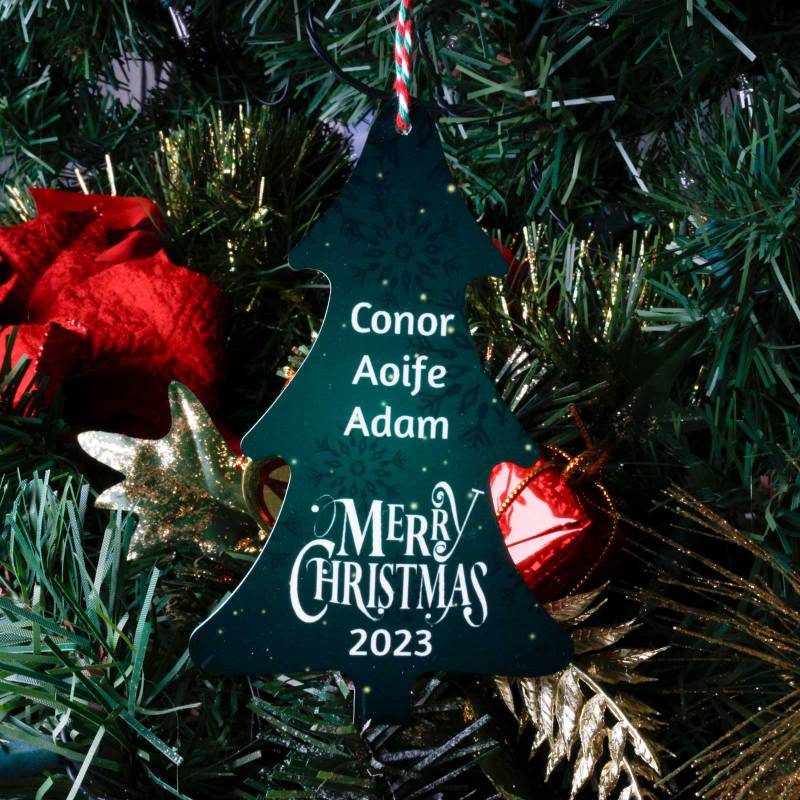 Any 5 Names - Christmas Tree Decoration