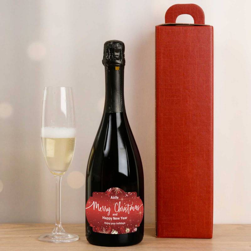 Merry Christmas - Personalised Prosecco