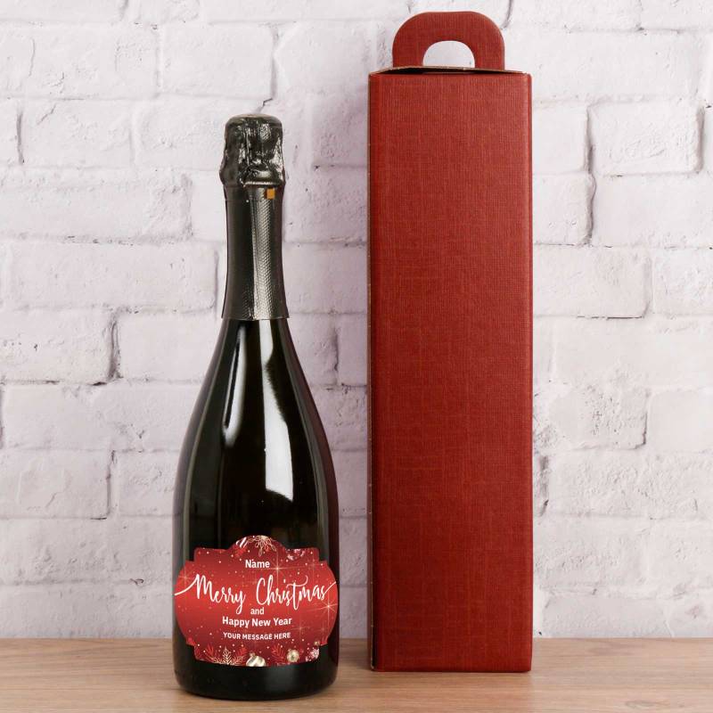 Merry Christmas - Personalised Prosecco