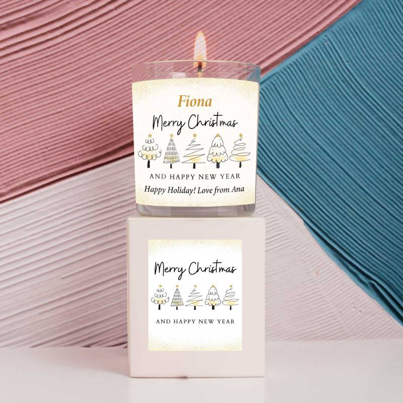 Christmas Tree - Personalised Scented Candle