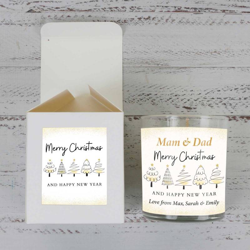 Christmas Tree - Personalised Scented Candle