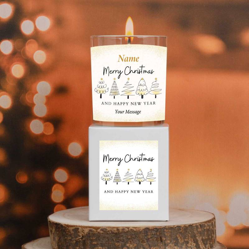 Christmas Tree - Personalised Scented Candle